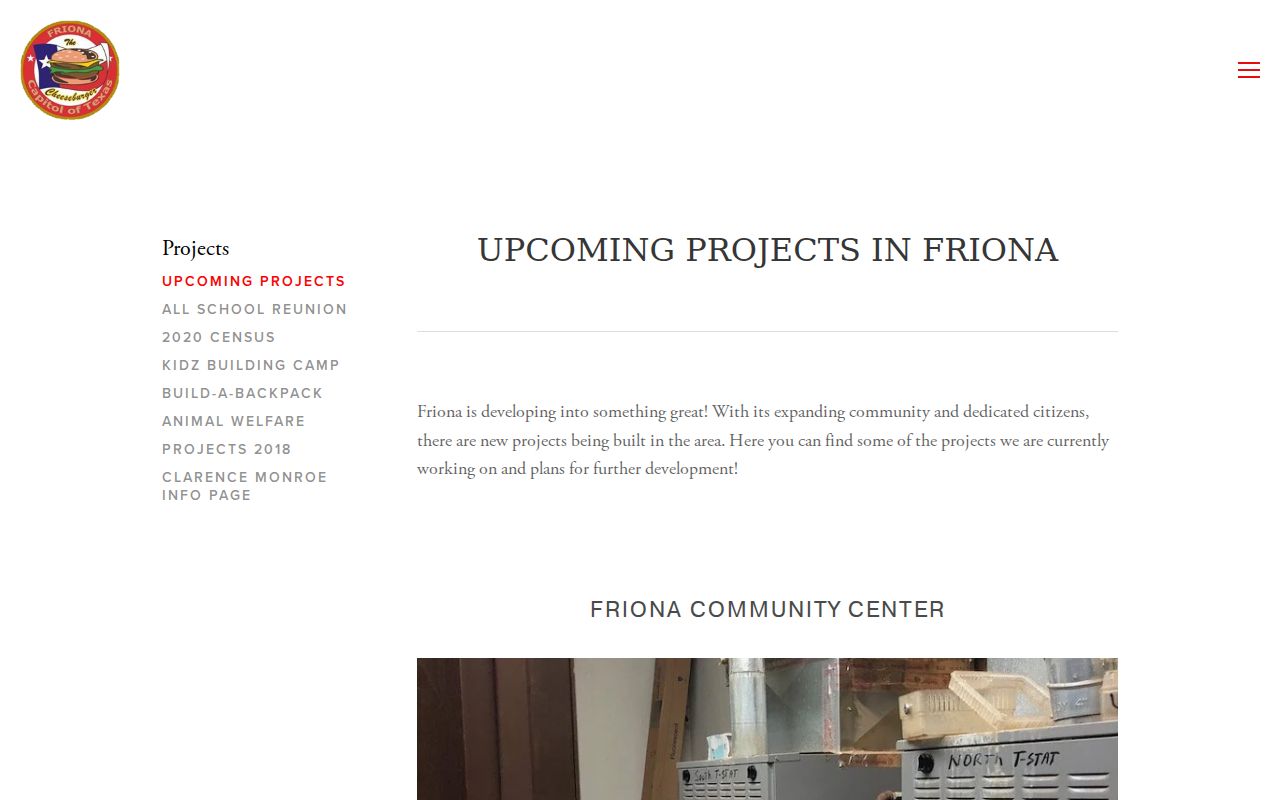 City of Friona municipal courtroom and office renovation project page